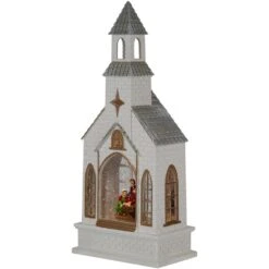 Northlight LED Lighted Holy Family Church Scene Christmas Snow Globe 12 In. -Northlight Shop northlight christmas centerpieces 35687225 1f 1000