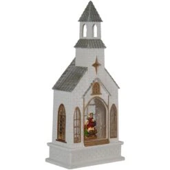 Northlight LED Lighted Holy Family Church Scene Christmas Snow Globe 12 In. -Northlight Shop northlight christmas centerpieces 35687225 44 1000