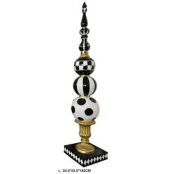 Northlight Commercial Size Ball Finial Christmas Decoration-71.25 In. -Black And White -Northlight Shop northlight christmas centerpieces 35778114 1f 1000