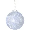 Northlight 20-Light LED Clear Hanging Crystal Sphere Ball Outdoor Christmas Decoration