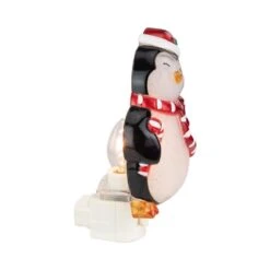Northlight 6" Black And Red Happy Penguin In Santa Hat Christmas Night Light -Northlight Shop northlight christmas novelty lights 35167244 4f 1000