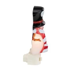 Northlight 6.5in. White And Red Snowman In Black Top Hat Christmas Night Light -Northlight Shop northlight christmas novelty lights 35167245 4f 1000