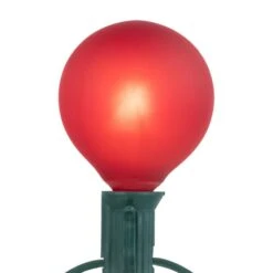 Northlight 10-Count Frosted Red White And Green G50 Globe Patio Lights 9ft Green Wire -Northlight Shop northlight christmas novelty lights 35167280 1f 1000