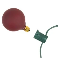 Northlight 10-Count Frosted Red White And Green G50 Globe Patio Lights 9ft Green Wire -Northlight Shop northlight christmas novelty lights 35167280 76 1000