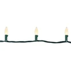 Northlight 200-Count Warm White LED Faceted C6 Christmas Lights 66.25 Ft Green Wire -Northlight Shop northlight christmas novelty lights 35680529 44 1000