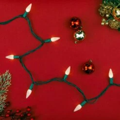 Northlight 200-Count Warm White LED Faceted C6 Christmas Lights 66.25 Ft Green Wire -Northlight Shop northlight christmas novelty lights 35680529 4f 1000