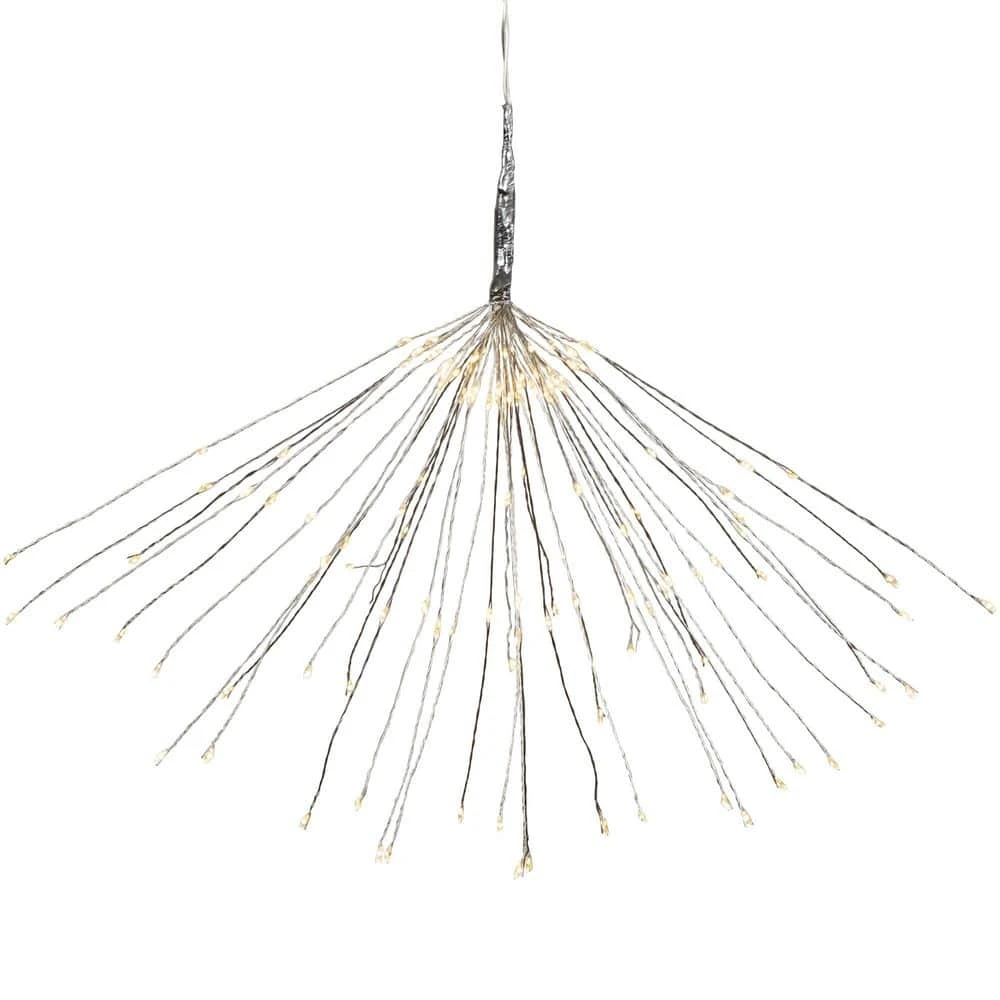 Northlight 20 In. LED Lighted Firework Green Branch Christmas Decoration-Warm White And Red Lights 1 Northlight 20 In. LED Lighted Firework Green Branch Christmas Decoration-Warm White And Red Lights