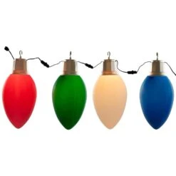Northlight Lighted Blow Mold C7 Bulbs Christmas Decorations-20"-Set Of 4