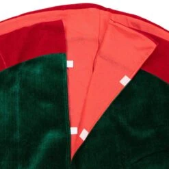 Northlight 48 In. Dark Green And Burgundy Holly Berry Velveteen Christmas Tree Skirt -Northlight Shop northlight christmas tree skirts 31452381 1f 1000