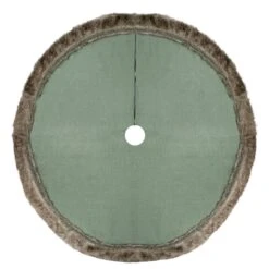 Northlight 48 In. Green Christmas Tree Skirt With Faux Fur Trim 6 Northlight 48 In. Green Christmas Tree Skirt With Faux Fur Trim -Northlight Shop northlight christmas tree skirts 34315190 4f 1000