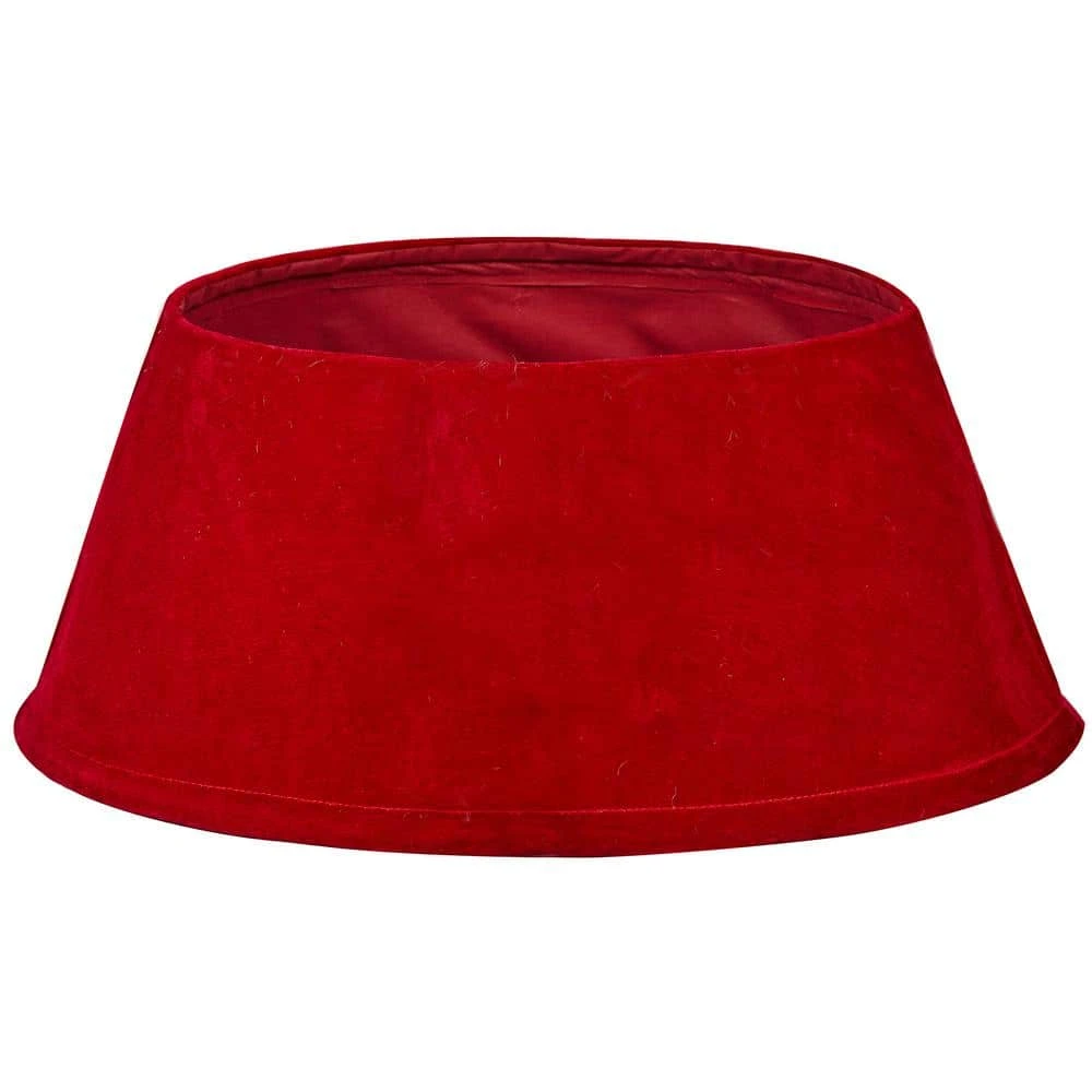 Northlight 22 In. Red Velvet Christmas Tree Collar 1 Northlight 22 In. Red Velvet Christmas Tree Collar