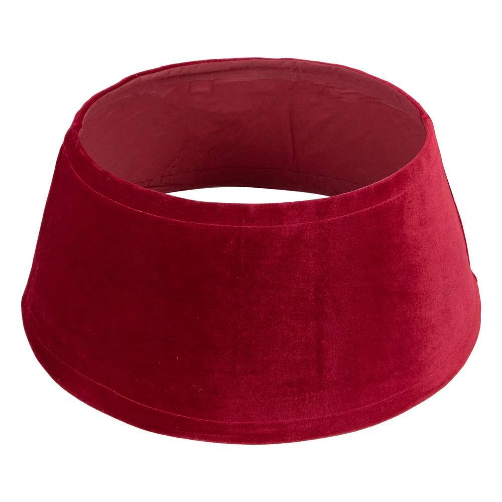 Northlight 22 In. Red Velvet Christmas Tree Collar 2 Northlight 22 In. Red Velvet Christmas Tree Collar - Image 2