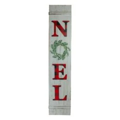 Northlight 48 In. White And Red Wooden Noel Christmas Wall Sign