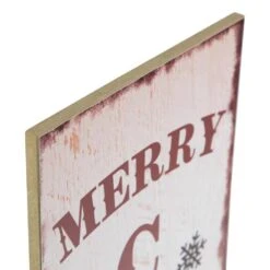 Northlight Tree And Snowflakes In. Merry Christmas In. Porch Sign Decoration - 36 In. - White And Red -Northlight Shop northlight christmas wall decorations 34861537 1f 1000
