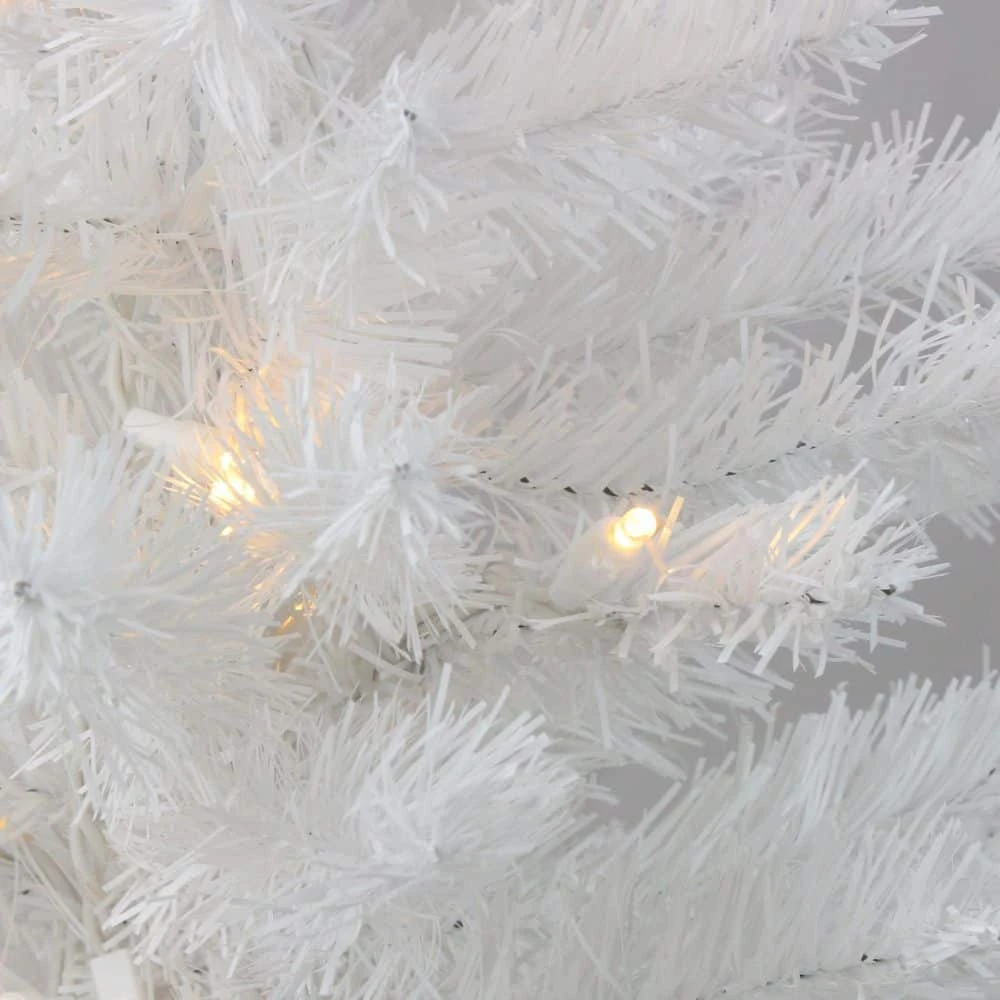 Northlight 2 Ft. Pre-Lit LED Snow White Artificial Christmas Tree-Candlelight Lights 2 Northlight 2 Ft. Pre-Lit LED Snow White Artificial Christmas Tree-Candlelight Lights - Image 2