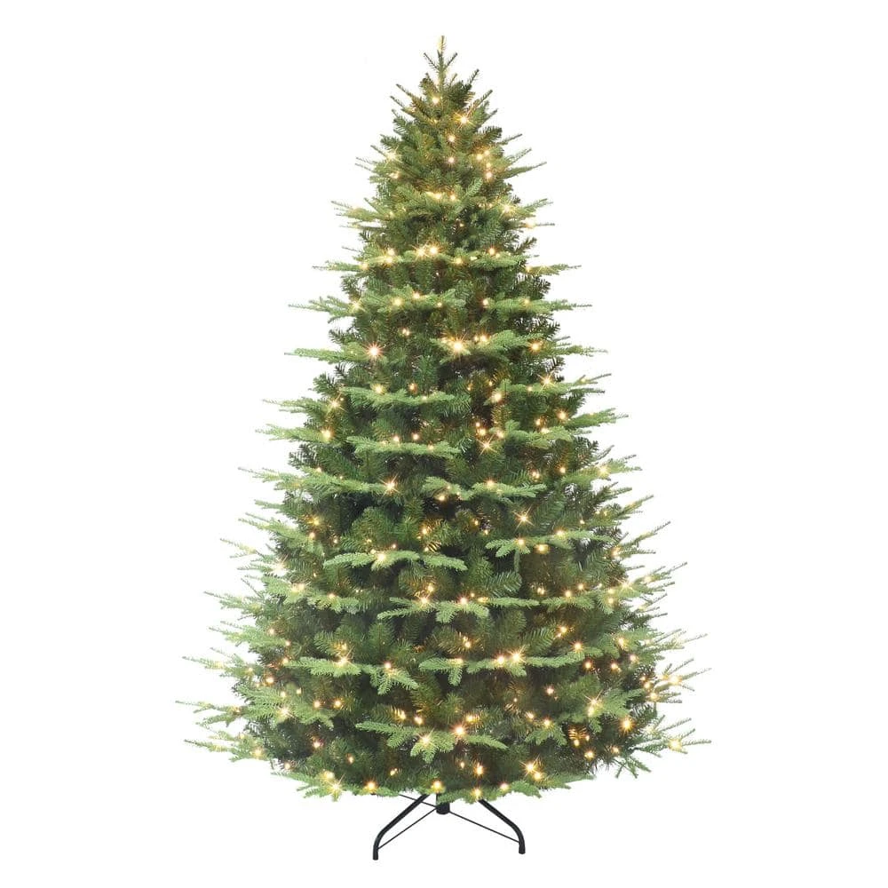 7.5 Ft. Prelit Alaskan Winter Fir Artificial Christmas Tree With Dual-Color LED Lights 1 7.5 Ft. Prelit Alaskan Winter Fir Artificial Christmas Tree With Dual-Color LED Lights