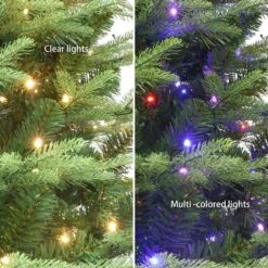 7.5 Ft. Prelit Alaskan Winter Fir Artificial Christmas Tree With Dual-Color LED Lights 7 7.5 Ft. Prelit Alaskan Winter Fir Artificial Christmas Tree With Dual-Color LED Lights -Northlight Shop puleo international pre lit christmas trees alw 75qldf5k8 fa 1000