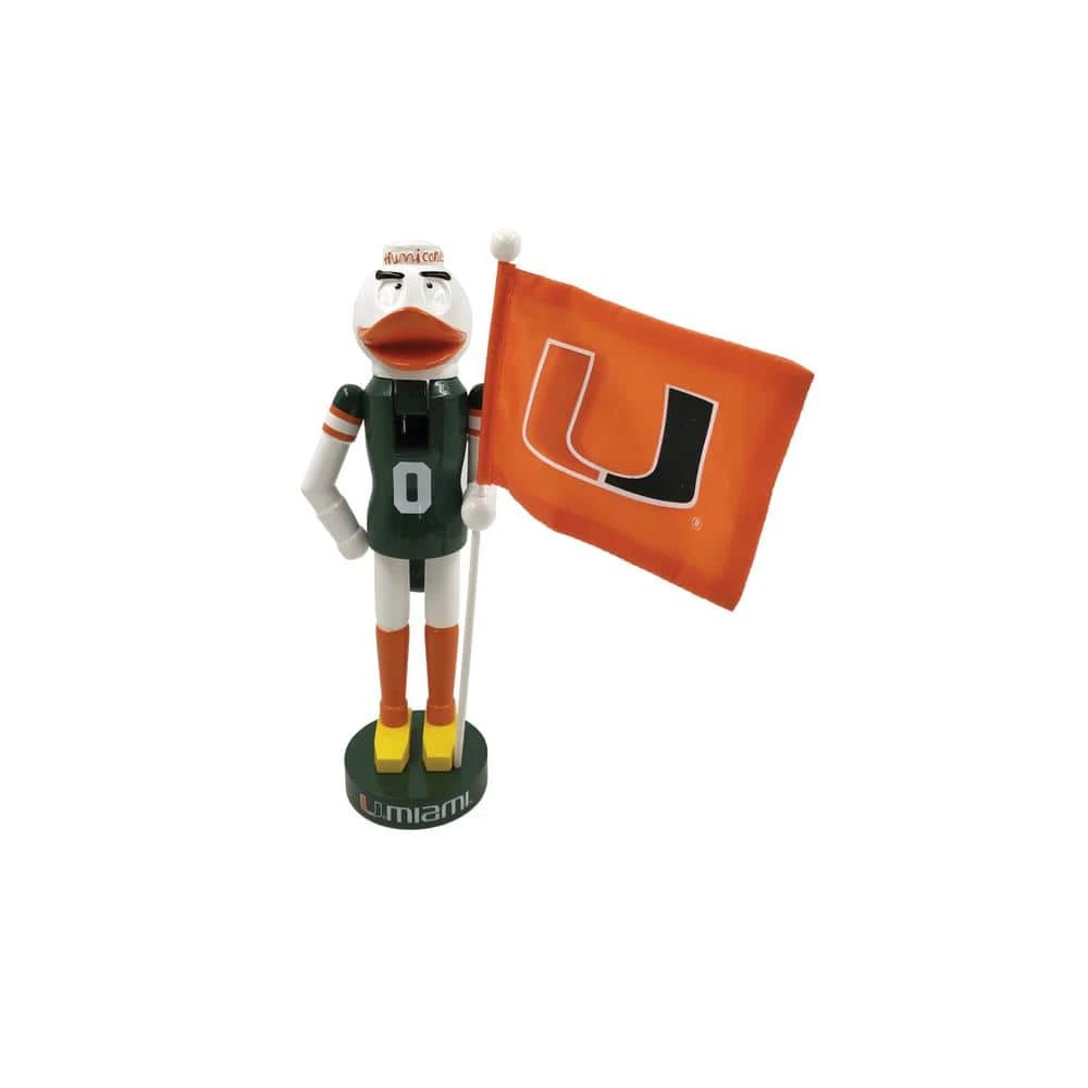 12 In. Miami Mascot Nutcracker 1 12 In. Miami Mascot Nutcracker