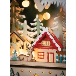 11.5 In. LED Wood Alpine Christmas Village 5 11.5 In. LED Wood Alpine Christmas Village -Northlight Shop sullivans christmas villages pn3445 4f 1000
