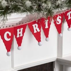 72 In. Red Merry Christmas Garland -Northlight Shop sullivans christmas wall decorations gd1458 4f 1000