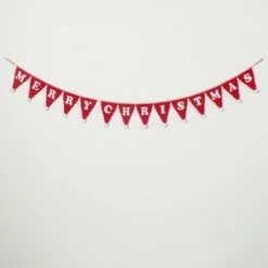 72 In. Red Merry Christmas Garland