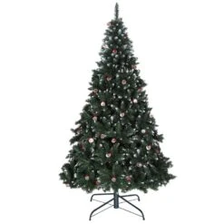 6.5 Ft. Artificial Christmas Tree With Pine Cone
