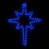18 In. 65-Light LED Blue Hanging Bethlehem Star