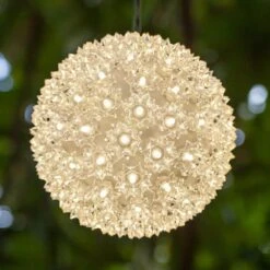 6 In. 70-Light LED Warm White Decorative Starlight Sphere 8 6 In. 70-Light LED Warm White Decorative Starlight Sphere -Northlight Shop wintergreen lighting christmas novelty lights 76468 c3 1000