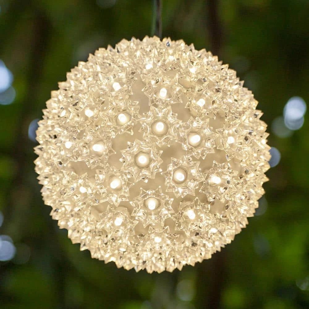 6 In. 70-Light LED Warm White Decorative Starlight Sphere 3 6 In. 70-Light LED Warm White Decorative Starlight Sphere - Image 3