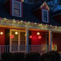 7.5 In. 120-Light LED Red Decorative Starlight Sphere 14 7.5 In. 120-Light LED Red Decorative Starlight Sphere -Northlight Shop wintergreen lighting christmas novelty lights 76482 fa 1000