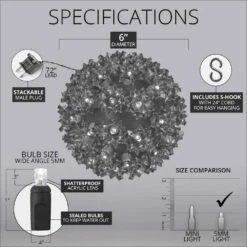 6 In. 70-Light LED Pink Decorative Starlight Sphere 7 6 In. 70-Light LED Pink Decorative Starlight Sphere -Northlight Shop wintergreen lighting christmas novelty lights 76522 1f 1000