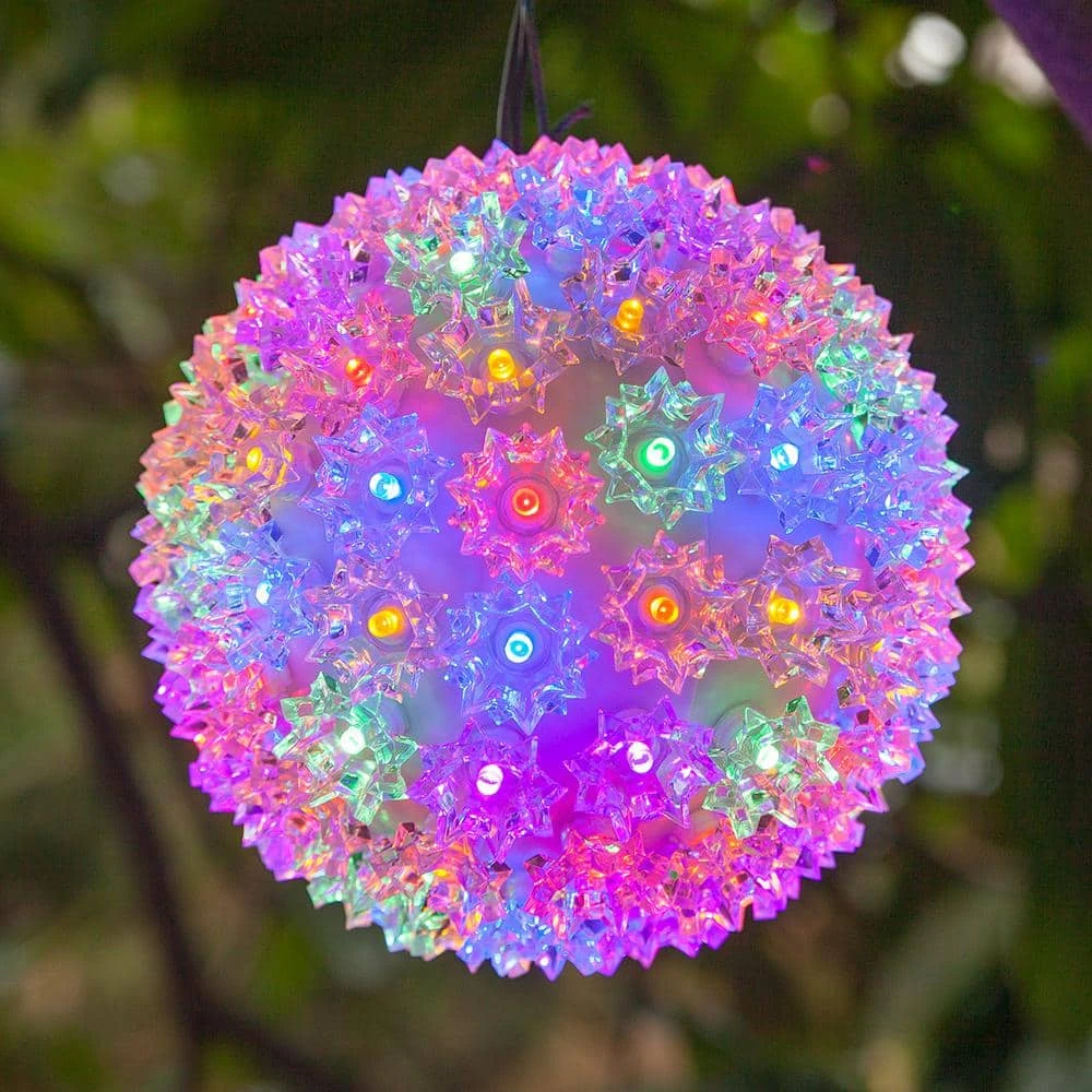 6 In. 70-Light LED Multi-Color Decorative Starlight Sphere 2 6 In. 70-Light LED Multi-Color Decorative Starlight Sphere - Image 2